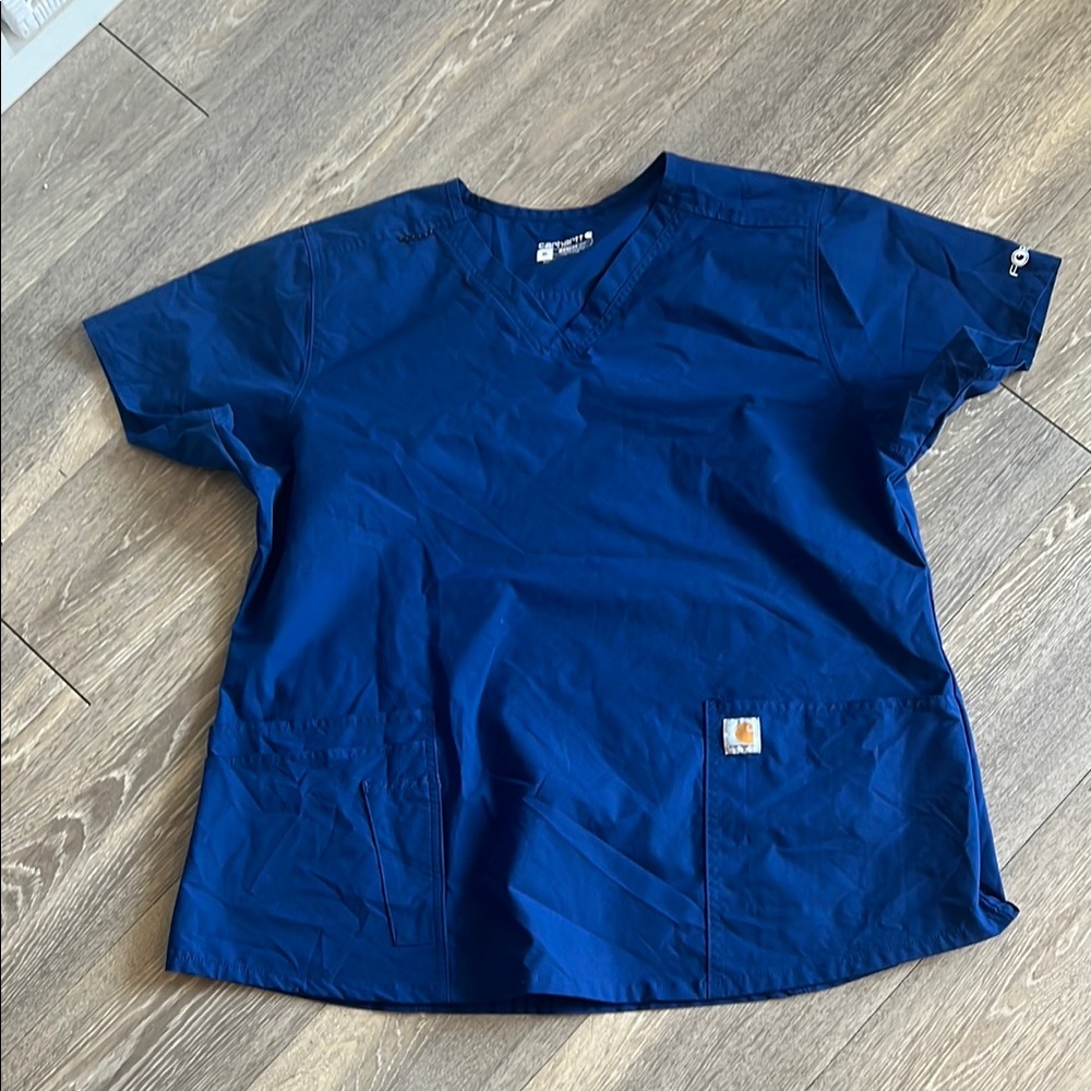 Carhartt Blue Scrub Top